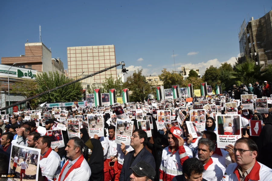 تجمع دانشگاهیان دانشگاه فنی و حرفه‌ای در حمایت از مردم غزه 2