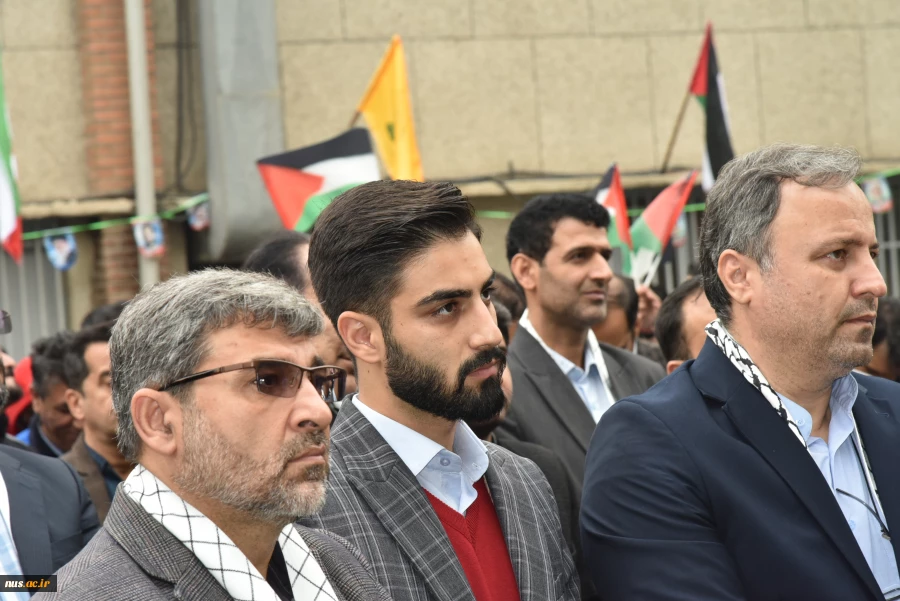 اجتماع بزرگ دانشگاهیان دانشگاه فنی و حرفه‌ای در حمایت از مردم مظلوم غزه و ابراز خشم و انزجار از سکوت و انفعال سازمان ملل و نهادهای مدعی حقوق بشر 8