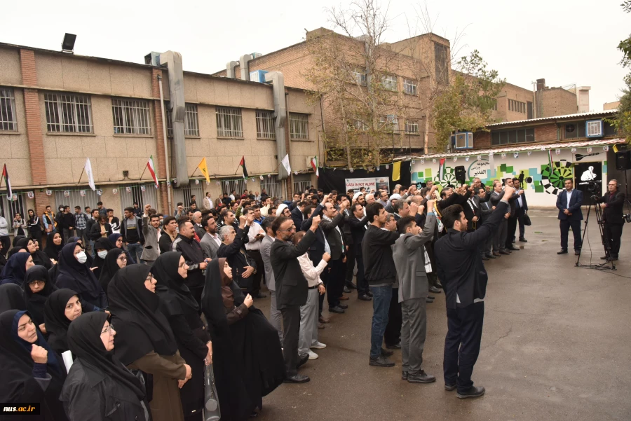 اجتماع بزرگ دانشگاهیان دانشگاه فنی و حرفه‌ای در حمایت از مردم مظلوم غزه و ابراز خشم و انزجار از سکوت و انفعال سازمان ملل و نهادهای مدعی حقوق بشر 9