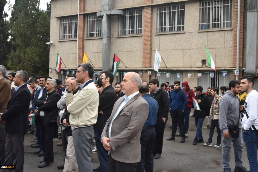 اجتماع بزرگ دانشگاهیان دانشگاه فنی و حرفه‌ای در حمایت از مردم مظلوم غزه و ابراز خشم و انزجار از سکوت و انفعال سازمان ملل و نهادهای مدعی حقوق بشر 17