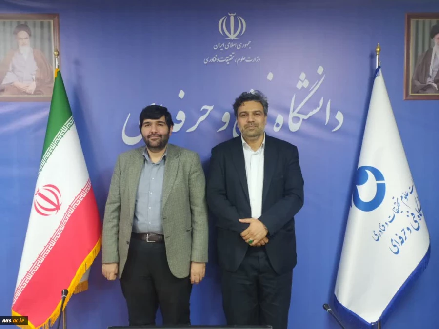 حضور معاون فناوری و نوآوری وزارت علوم، تحقیقات و فناوری و هیئت همراه در جلسه هیئت رئیسه دانشگاه فنی و حرفه‌ای 6