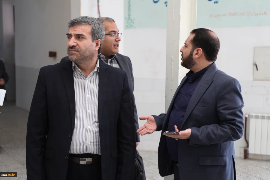بازدید معاون اداری، مالی و مدیریت منابع به‌همراه رئیس مرکز نظارت، ارزیابی و تضمین کیفیت دانشگاه از آموزشکده‌ فنی و حرفه‌ای رفسنجان  4
