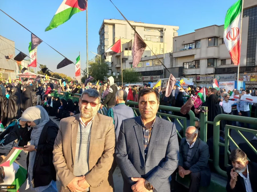 اجتماع دانشگاهیان دانشگاه فنی و حرفه‌ای همگام با دیگر اقشار جامعه در حمایت از مردم غزه
 2