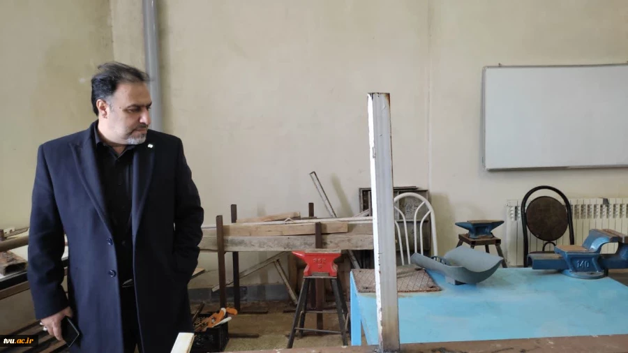 بازدید معاون اداری، مالی و مدیریت منابع، معاون پژوهش و فناوری و مشاور رئیس دانشگاه از آموزشکده فنی و حرفه‌ای پسران ابهر 11