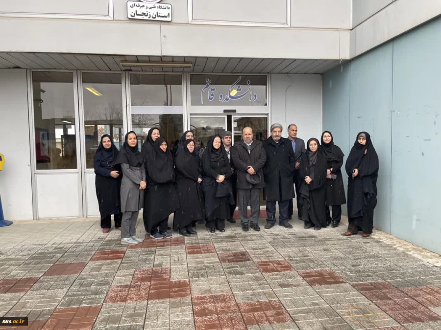 بازدید هیئت رئیسه دانشگاه از آموزشکده فنی و حرفه‌ای قائم زنجان (دختران) 6