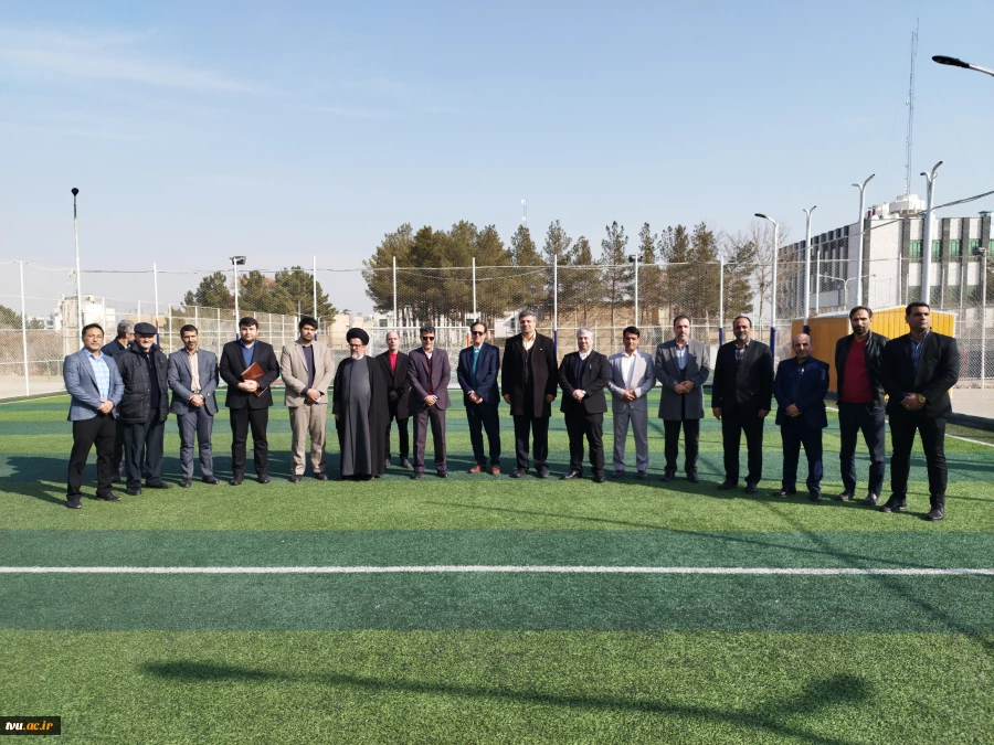 افتتاح زمین چمن مصنوعی شماره دو در دانشکده فنی و حرفه‌ای شهید منتظری مشهد 4