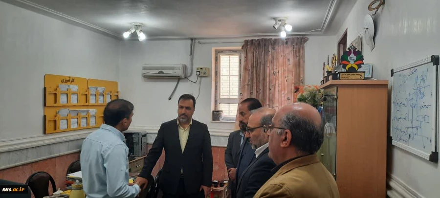 بازدید معاون پژوهش و فناوری و مدیرکل دفتر مرکزی حراست دانشگاه از آموزشکده فنی و حرفه‌ای دزفول 5