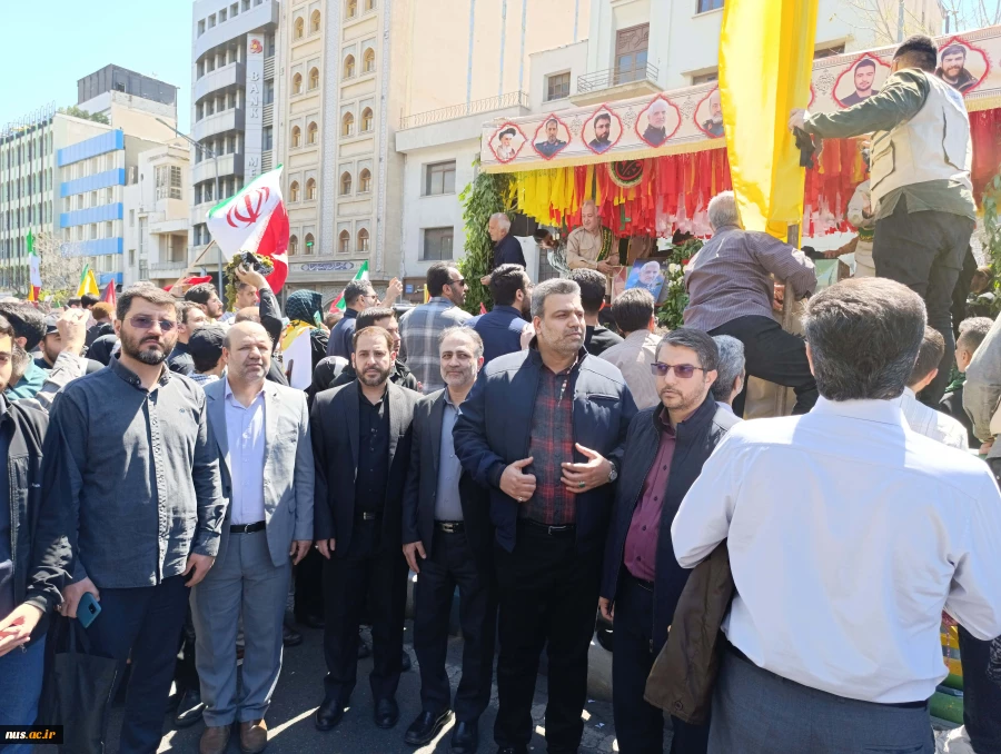 حضور پر شور دانشگاهیان دانشگاه فنی و حرفه‌ای در راهپیمایی روز جهانی قدس 2