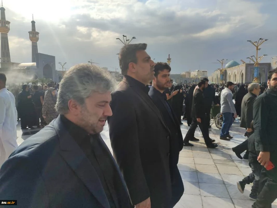 حضور رئیس دانشگاه فنی و حرفه‌ای در مراسم تشییع و تدفین شهید خدمت، آیت‌الله سید ابراهیم رئیسی در مشهد مقدس 4