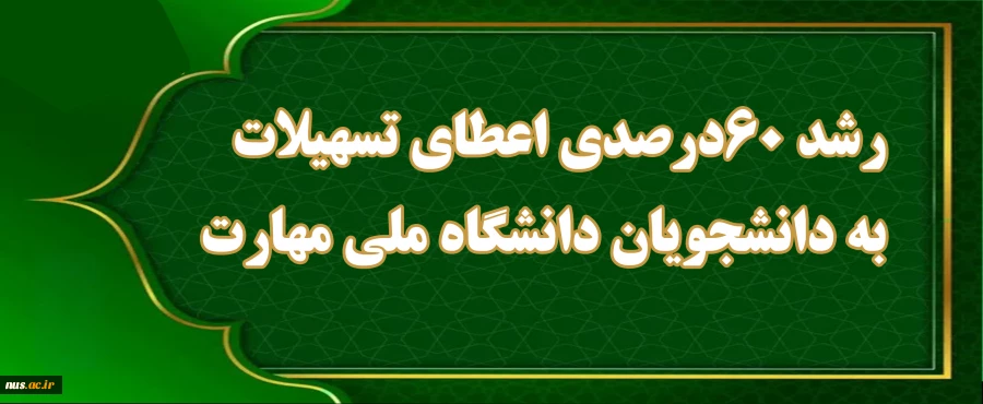 رشد 60 درصدی اعطای تسهیلات به دانشجویان دانشگاه ملی مهارت 2