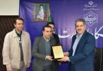 تقدیر نمایندگان اعضای هیئت علمی از رئیس دانشگاه ملی مهارت 14