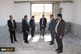 بازدید رئیس دانشگاه ملی مهارت از  آموزشکده دختران اهواز و پروژه نیمه‌تمام خیرساز در آموزشکده 3