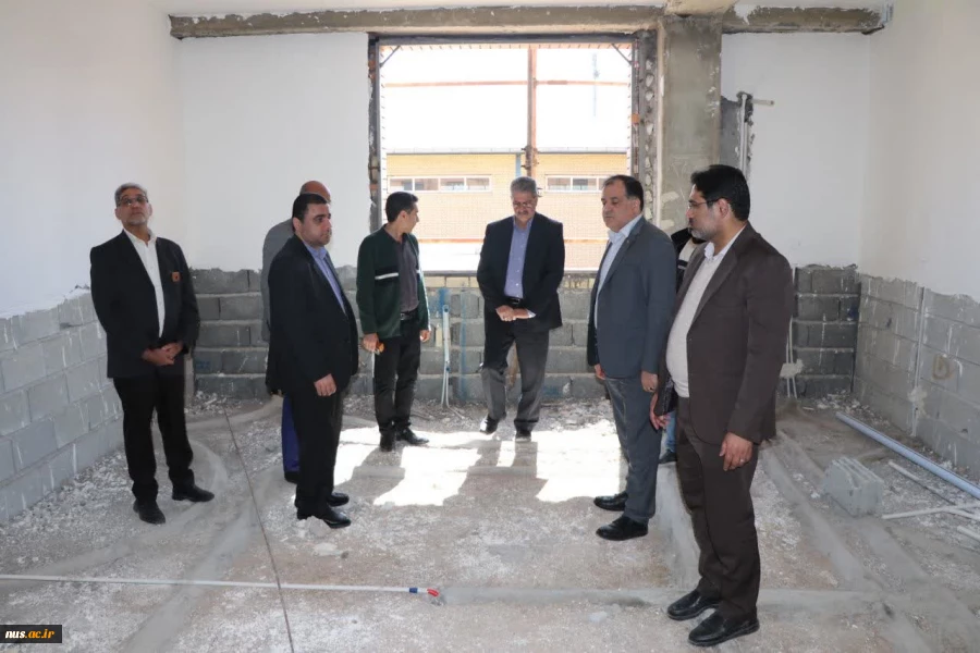 بازدید رئیس دانشگاه ملی مهارت از  آموزشکده دختران اهواز و پروژه نیمه‌تمام خیرساز در آموزشکده 3