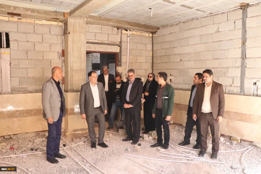 بازدید رئیس دانشگاه ملی مهارت از  آموزشکده دختران اهواز و پروژه نیمه‌تمام خیرساز در آموزشکده 5