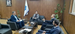 دیدار و گفت‌وگوی دکتر زمانی، رئیس دانشگاه ملی مهارت و دکتر فخر موسوی، مدیرکل حوزه ریاست، روابط عمومی و هماهنگی امور مجلس و استان‌ها با مهندس حسین رئیسی، نماینده مردم شریف میناب  2