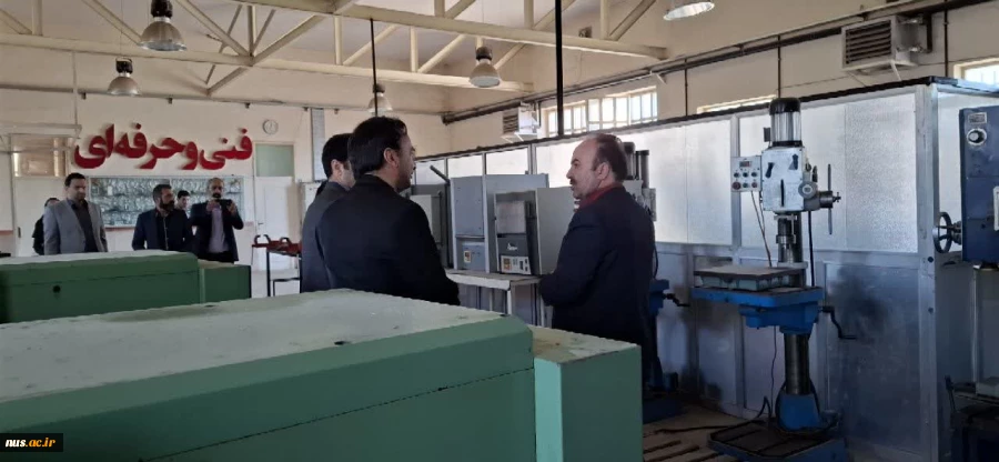 بازدید دکتر مهرداد احمدی معاون محترم پژوهش و فناوری دانشگاه ملی مهارت از آموزشکده ملی مهارت پسران بروجرد 3