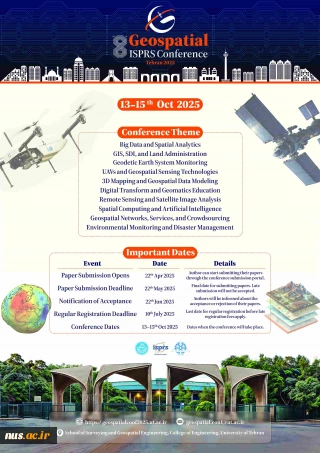 هشتمین کنفرانس بین‌المللی اطلاعات ‌مکانی (Geospatial Conference 2025)