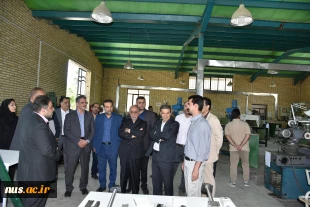 بازدید ریاست دانشگاه ملی مهارت، هیئت همراه و دکتر معظمی، عضو هیئت امنای دانشگاه از آموزشکده پسران گلپایگان 3