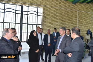 بازدید ریاست دانشگاه ملی مهارت، هیئت همراه و دکتر معظمی، عضو هیئت امنای دانشگاه از آموزشکده پسران گلپایگان 5