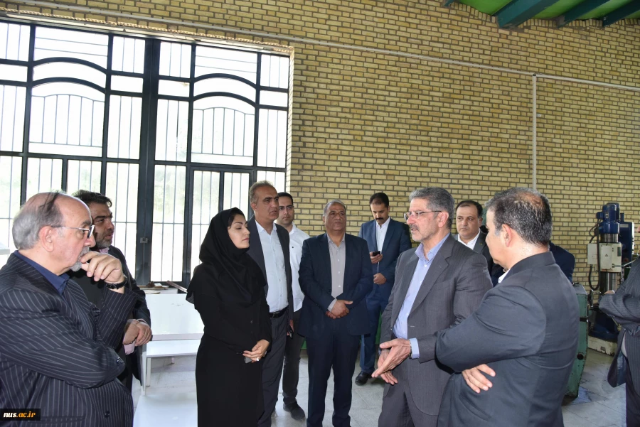 بازدید ریاست دانشگاه ملی مهارت، هیئت همراه و دکتر معظمی، عضو هیئت امنای دانشگاه از آموزشکده پسران گلپایگان 5