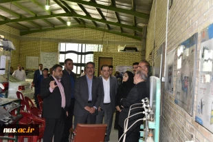 بازدید ریاست دانشگاه ملی مهارت، هیئت همراه و دکتر معظمی، عضو هیئت امنای دانشگاه از آموزشکده پسران گلپایگان 4