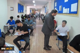 بازدید آقای سلطانی‌نسب، مدیرکل خدمات آموزشی دانشگاه ملی مهارت از روند برگزاری امتحانات پایان ترم آموزشکده دختران کرج - واحد استانی البرز 2