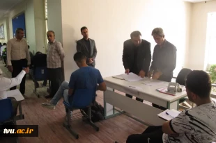 بازدید آقای سلطانی‌نسب، مدیرکل خدمات آموزشی دانشگاه ملی مهارت از روند برگزاری امتحانات پایان ترم آموزشکده دختران کرج - واحد استانی البرز 3