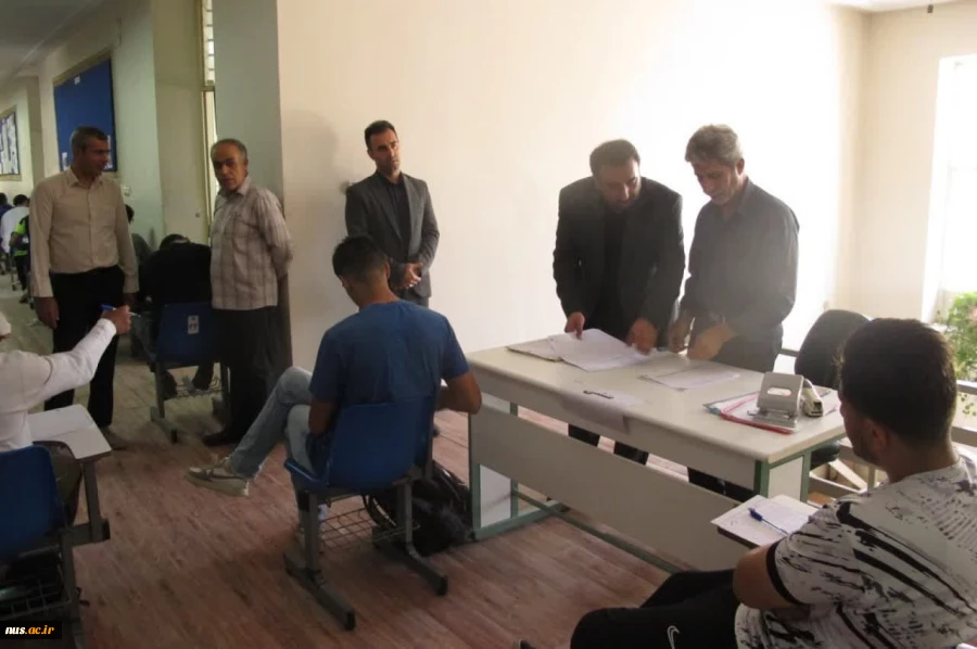 بازدید آقای سلطانی‌نسب، مدیرکل خدمات آموزشی دانشگاه ملی مهارت از روند برگزاری امتحانات پایان ترم آموزشکده دختران کرج - واحد استانی البرز 3