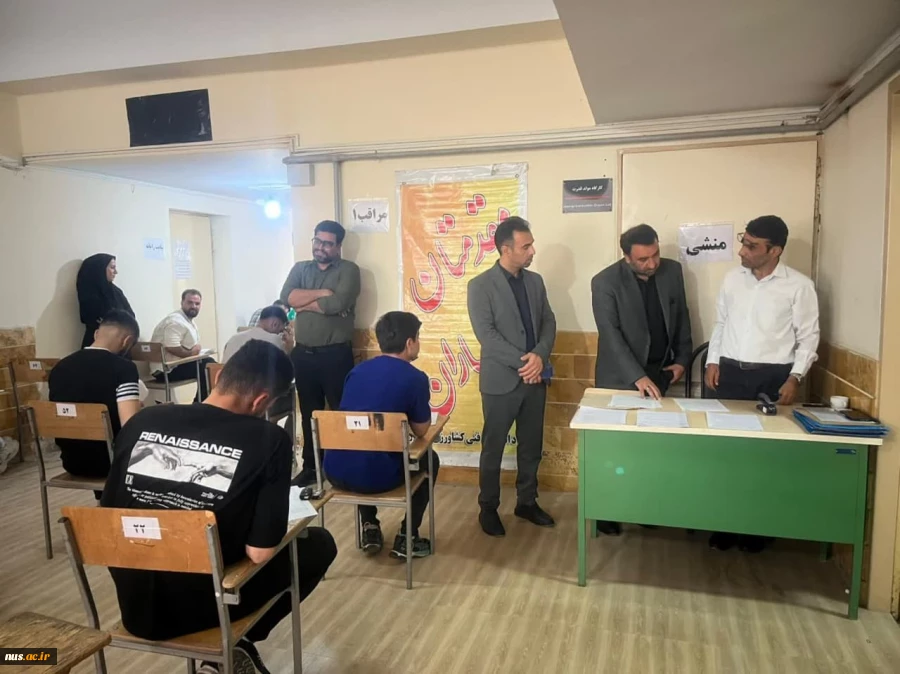 بازدید آقای سلطانی‌نسب، مدیرکل خدمات آموزشی دانشگاه ملی مهارت از روند برگزاری امتحانات پایان ترم آموزشکده‌های دختران کرج، تربیت بدنی صفادشت و کشاورزی شهریار- واحد استانی البرز 2