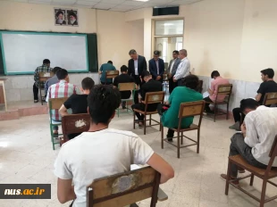 بازدید سرزده ریاست دانشگاه ملی مهارت از محل برگزاری امتحانات پایان ترم دانشجویان آموزشکده ثامن‌الحجج (ع) مشهد 2