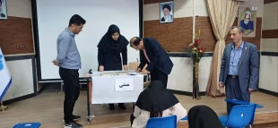 بازدید مشاور رئیس دانشگاه و رئیس مرکز نظارت،ارزیابی و تضمین کیفیت از آموزشکده حاج حشمت شهبازی نهاوند 2
