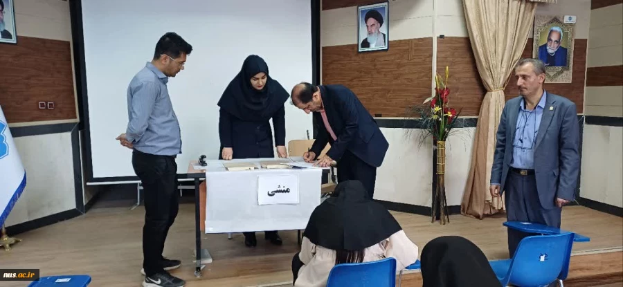 بازدید مشاور رئیس دانشگاه و رئیس مرکز نظارت،ارزیابی و تضمین کیفیت از آموزشکده حاج حشمت شهبازی نهاوند 2