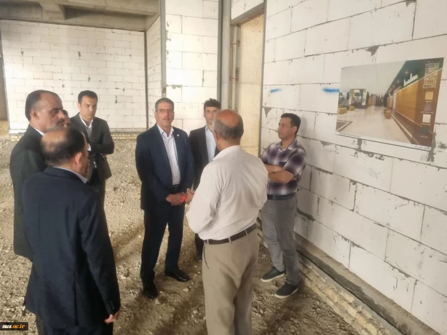 بازدید رئیس دانشگاه ملی مهارت از پروژه در حال ساخت آموزشکده دختران کاشان 4