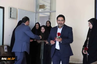 حضور ، دکتر مصطفی جعفری کرمانی‌پور، معاون فرهنگی و دانشجویی و نماینده هیأت رئیسه در مراسم آغاز سال تحصیلی 1405-1404   در دانشگاه ملی مهارت واحد استانی کرمان  14