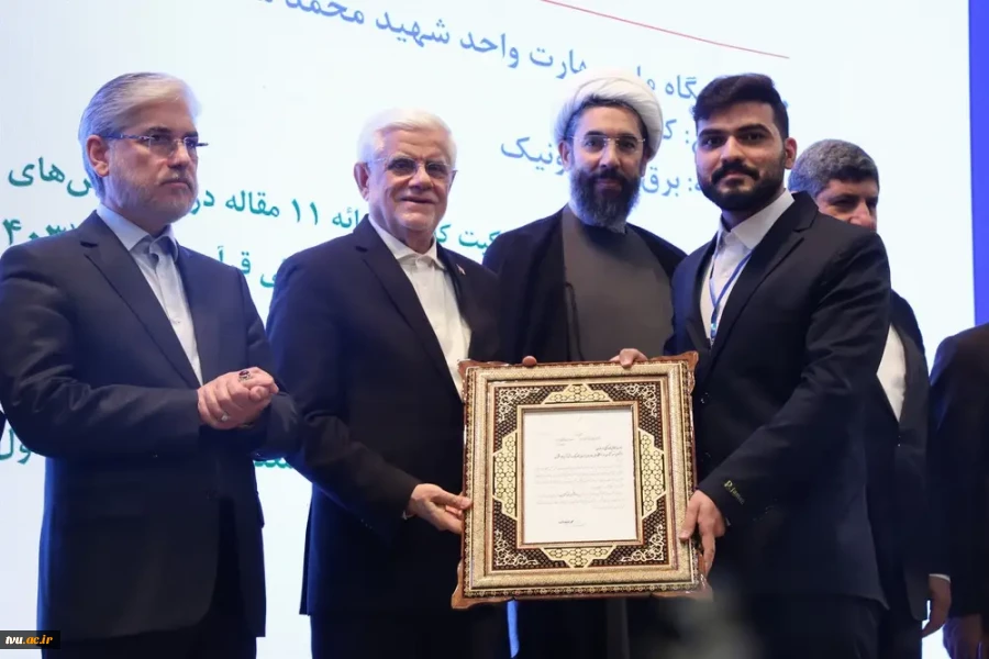 برگزیده شدن دانشجوی دانشگاه ملی مهارت به عنوان دانشجوی نمونه کشوری 2