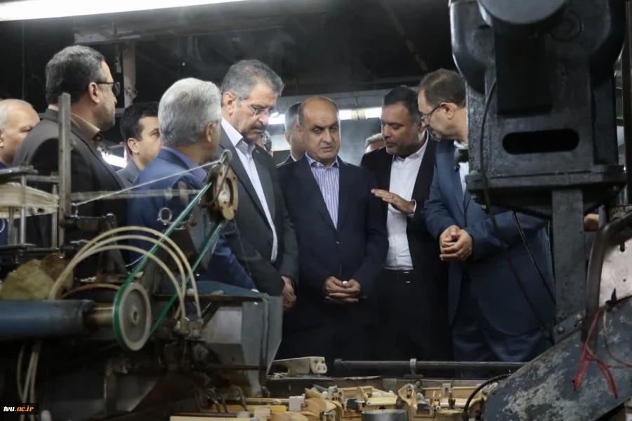 بازدید رئیس دانشگاه ملی مهارت از کارخانه صنایع ابریشم صومعه سرا 5