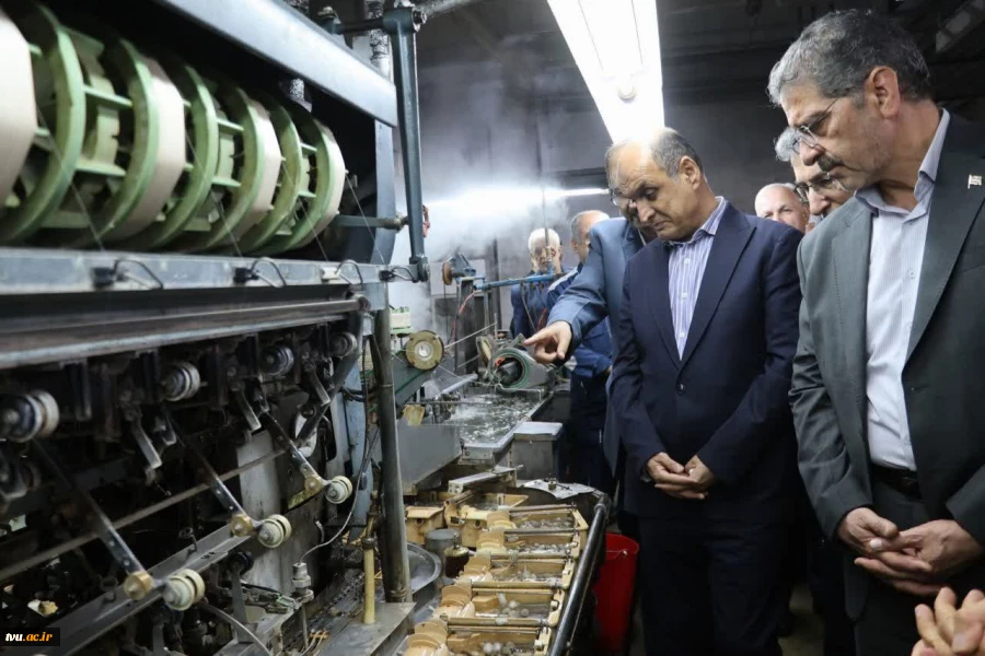 بازدید رئیس دانشگاه ملی مهارت از کارخانه صنایع ابریشم صومعه سرا 7