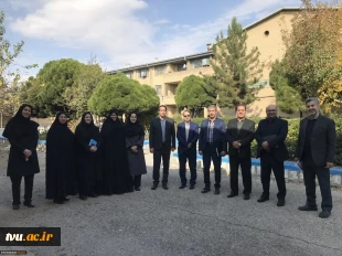 بازدید معاون تشکیلات و بهره‌وری دفتر برنامه و بودجه و جمعی از مسئولین سازمان مرکزی ازدانشگاه ملی مهارت واحد دختران کرمانشاه 2