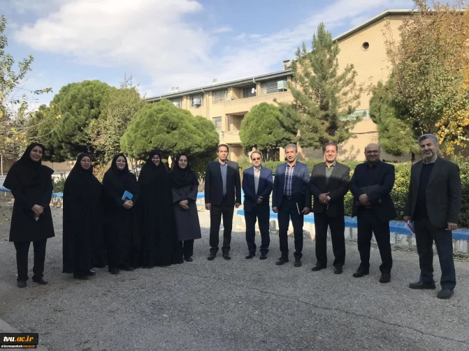 بازدید معاون تشکیلات و بهره‌وری دفتر برنامه بودجه، و جمعی از مدیران کل و مشاوران دانشگاه ملی مهارت از واحد استان کرمانشاه