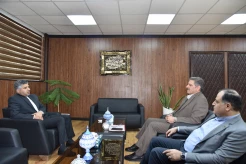 دیدار و گفت‌وگوی دکتر زمانی، رئیس دانشگاه ملی مهارت و دکتر فخر موسوی، مدیرکل حوزه ریاست، روابط عمومی و هماهنگی امور مجلس و استان‌ها با آقای دکتر عباس قدرتی زوارم نماینده مردم شریف شهرستان شیروان و سخنگوی کمیسیون برنامه و بودجه و محاسبات مجلس شورای اسلامی