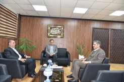 دیدار و گفت‌وگوی دکتر زمانی، رئیس دانشگاه ملی مهارت و دکتر فخر موسوی، مدیرکل حوزه ریاست، روابط عمومی و هماهنگی امور مجلس و استان‌ها با آقای دکتر اسدالله چراغی نماینده مردم شریف آبدانان، دره شهر، دهلران و عضو کمیسیون بهداشت و درمان مجلس شورای اسلامی
