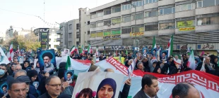 حضور هیئت رئیسه و کارکنان سازمان مرکزی دانشگاه ملی مهارت در راهپیمایی 22 دی‌ماه 6