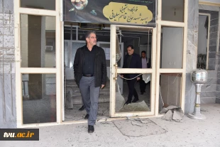 بازدید رئیس دانشگاه ملی مهارت از ساختمان‌های آسیب دیده دانشکده ولیعصر 2