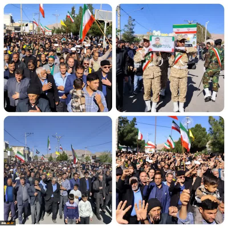حضور آقای خالدی مدیر کل برنامه بودجه، تحول اداری و بهره وری در مراسم تشییع و خاکسپاری شهید هاشم میری بُقال 8