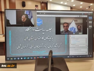دومین جلسه برخط رئیس دانشگاه ملی مهارت با نماینده‌های کارمندان در استان‌های استان‌های خراسان شمالی، کرمان، یزد، آذربایجان غربی و کرمانشاه 8