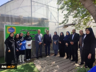 حضور ریاست دانشگاه ملی مهارت در دانشکده دختران دکتر شریعتی تهران و بازدید از گلخانه دانشکده 2