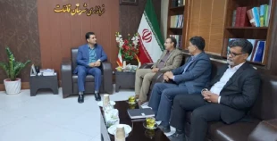 دیدار مدیرکل دفتر برنامه بودجه، تحول اداری و بهره‌وری دانشگاه و رئیس دانشگاه ملی مهارت خراسان جنوبی با فرماندار قائنات 2