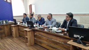 بازدید مشاوران رئیس دانشگاه به همراه آقای خالدی مدیر کل دفتر برنامه، بودجه، تحول اداری و بهره‌وری دانشگاه از دانشکده شهید شمسی پور 4