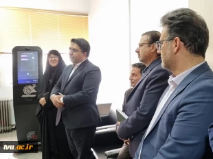 بازدید مشاوران رئیس دانشگاه به همراه آقای خالدی مدیر کل دفتر برنامه، بودجه، تحول اداری و بهره‌وری دانشگاه از دانشکده شهید شمسی پور 6