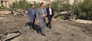 بازدید رئیس دانشگاه ملی مهارت و مدیران ستادی از فضاهای آسیب‌دیده جنگ سوم تحمیلی دانشکده ملی مهارت ولیعصر(عج) 2